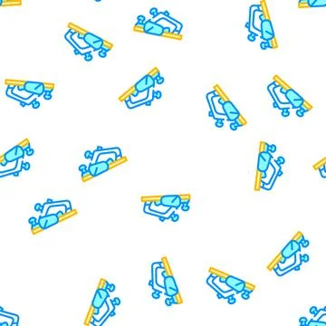 Electric planer tool vector seamless pattern Stock Illustration