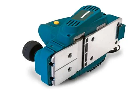 Electric planer on white background.G Stock Photos