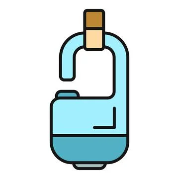 Electric plasma arc lighter igniting tool icon Stock Illustration