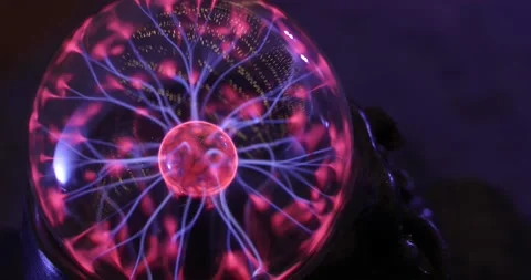 Electric plasma ball Stock Footage 147320194