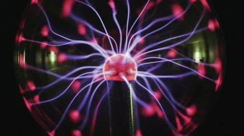 Electric plasma light medium 1 Video stock 41689991