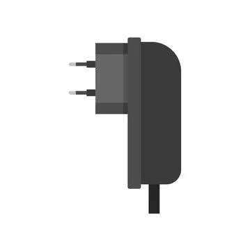 Electric plug adapter icon flat isolated vector Stock Illustration