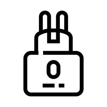 Electric plug adapter providing energy for devices Stock Illustration