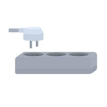 Electric plug and electrical outlet 스톡 일러스트