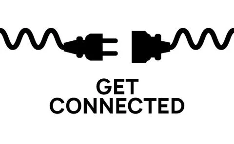 Electric Plug connect concept socket. Get connected or disconnect vector power Illustrazione stock