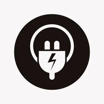 Electric plug flat icon design vector illustration Stock Illustration