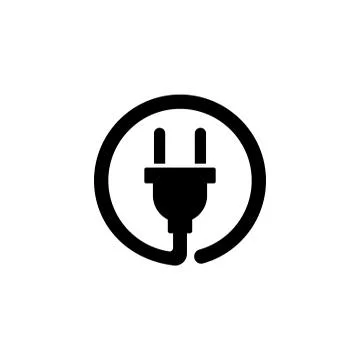 Electric Plug Flat Vector Icon 스톡 일러스트