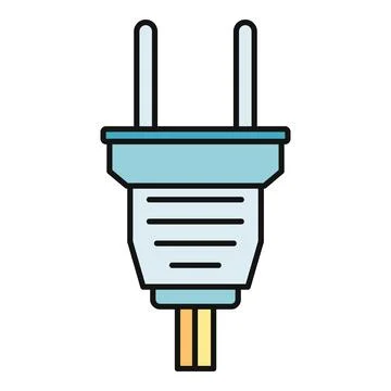Electric plug icon communicating power and connection Stockillustratie