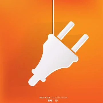 Electric plug icon. electric fork symbol Stock Illustration