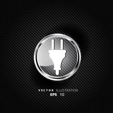 Electric plug icon. electric fork symbol Stock Illustration