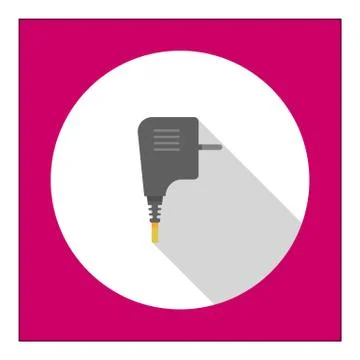 Electric plug icon Stock Illustration