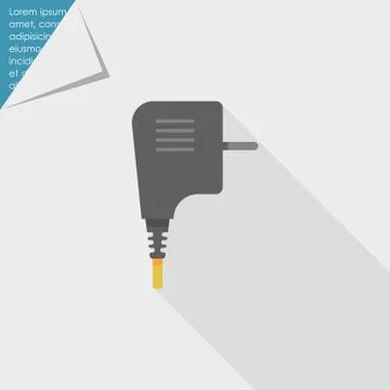 Electric plug icon Stock Illustration