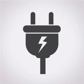 Electric plug icon Illustrazione stock
