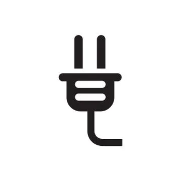 Electric plug icon Stock Illustration