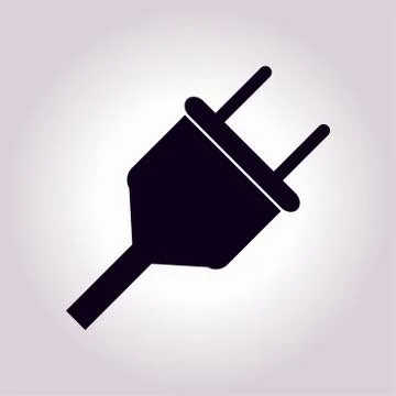 Electric plug icon Stock Illustration