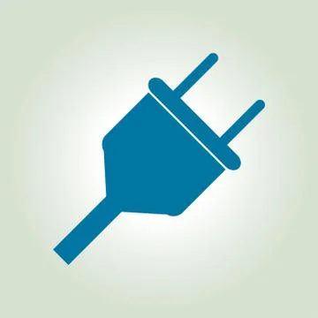 Electric plug icon Stock Illustration