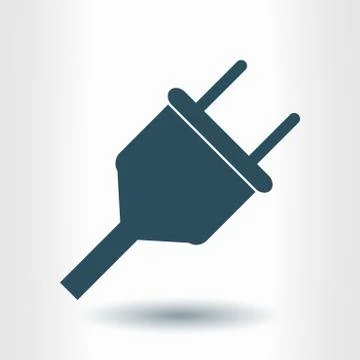Electric plug icon Stock Illustration