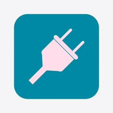 Electric plug icon Stock Illustration