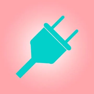 Electric plug icon Stock Illustration