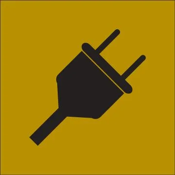 Electric plug icon Stock Illustration