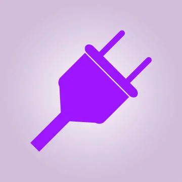Electric plug icon Stock Illustration