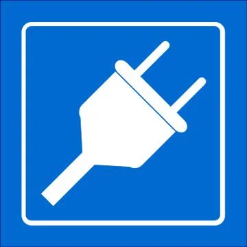 Electric plug icon Stock Illustration