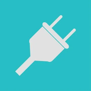 Electric plug icon Stock Illustration