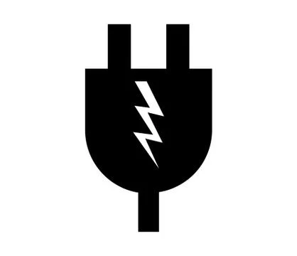 Electric plug icon Stock Illustration
