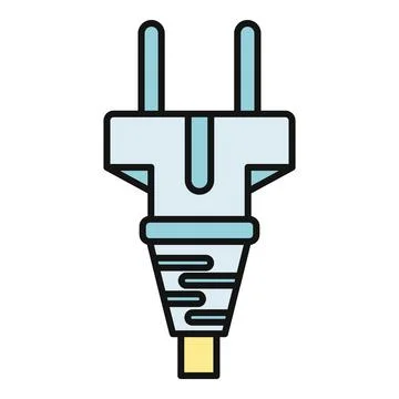 Electric plug icon powering devices and electronics Stock Illustration