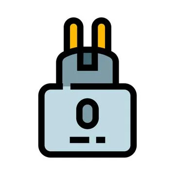 Electric plug icon powering technology and device charging Stock Illustration