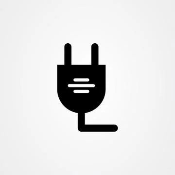 Electric plug icon vector design. Illustrazione stock