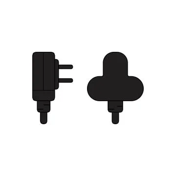 Electric plug icon vector in modern style. Eps 10 스톡 일러스트