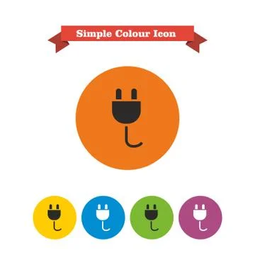 Electric plug Stock Illustration