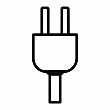 Electric plug illustration Stock Illustration