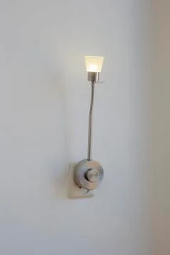 A electric plug-in lamp is modern object interior . decorate on white background Stock Photos