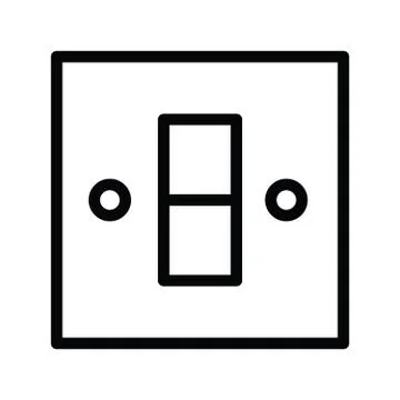 Electric plug switch energy icon single isolated Stock Illustration