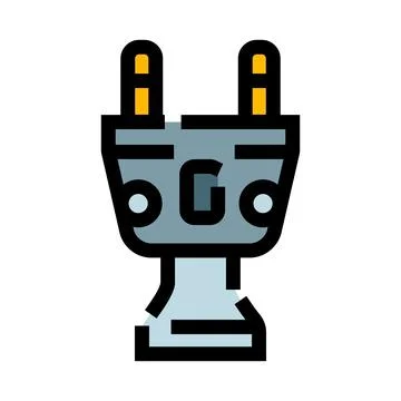 Electric plug symbol connecting to power and energy Stock Illustration