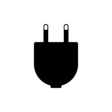 Electric plug vector graphic design illustration Illustrazione stock