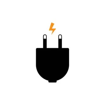 Electric plug vector graphic design illustration 스톡 일러스트