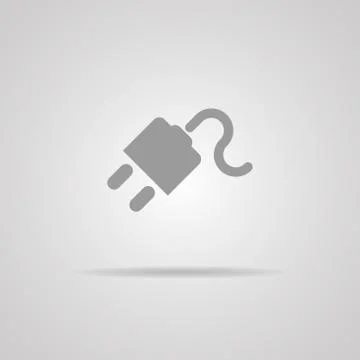 Electric plug - Vector icon isolated Stockillustratie