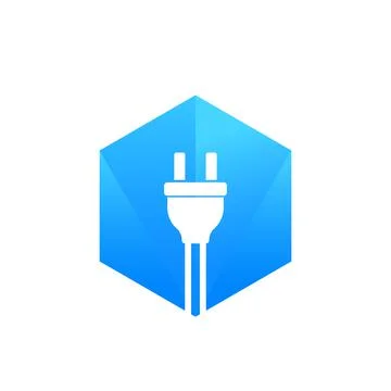 Electric plug vector Stock Illustration