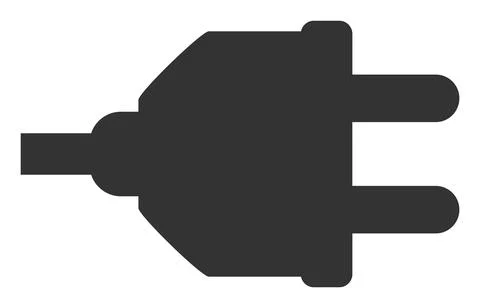 Electric Plugin - Raster Icon Illustration Stock Illustration