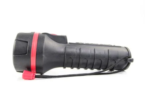 Electric pocket flashlight Stock Photos
