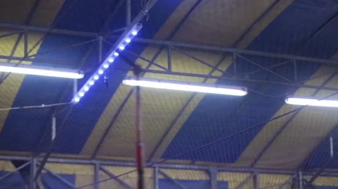 Electric Pole Arcing as Bumper Car is Driven Video stock 49008998