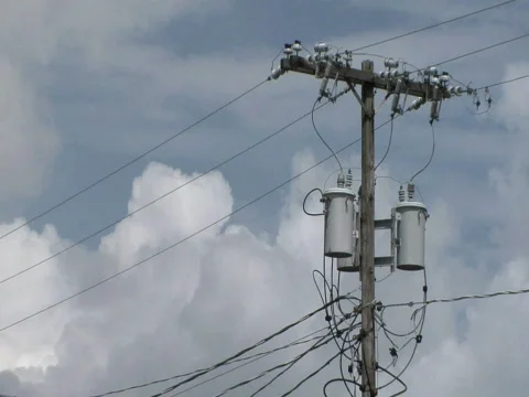 Electric Pole Stock Footage 285937