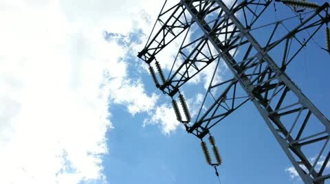 Electric pole Stock Footage 21844609