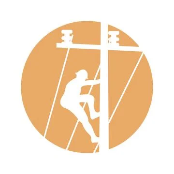 Electric pole icon design Stock Illustration