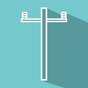 Electric Pole Stock Illustration