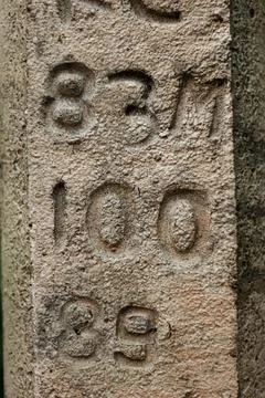 Electric Pole with numbers . Photos