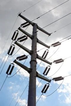 Electric pole Stock Photos